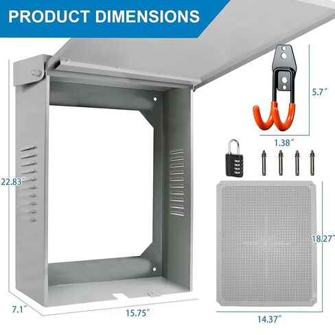 Outdoor EV Charger Enclosure, Wall Charger Cover for Tesla, EV Electric Vehicle Car Charger Cover with Lock, Indoor ＆ Outdoor (Charger Box) in Saudi Arabia