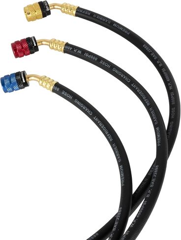 MalcoEdge ES7214 Easy Seal HVAC Hose Set | 72-Inch Refrigerant Charging Hose with 1/4 SAE Fittings, Heavy-Duty Flexible for AC & Refrigeration Systems in Saudi Arabia