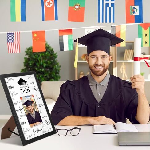 Burbell 2 جهاز كمبيوتر شخصى فئة 2024 التخرج ضيف كتاب التخرج إطارات الصور التوقيع 12.2 × 15 بوصة إطارات الصور ملصق التخرج للعرض 5 × 7 بوصة صور لوازم حفلات التخرج in Saudi Arabia