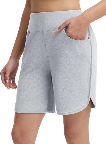baleaf Womens 7'' Ultral Soft Bermuda Shorts High Waisted Casual Short Pockets Athletic Yoga Lounge Walking in Saudi Arabia
