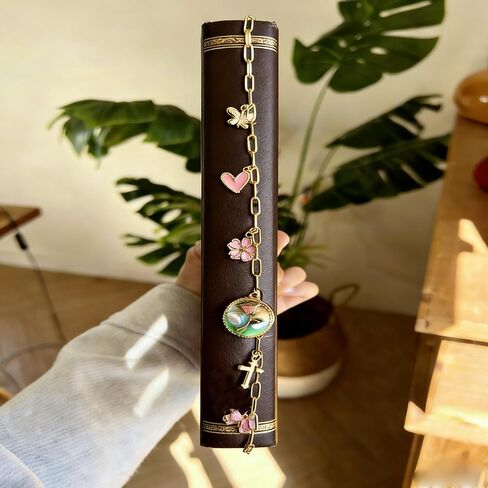 سلسلة سحر الكتاب المقدس، هدية الإيمان إكسسوار الكتاب المقدس المسيحي، إشارة مرجعية للكتاب المقدس، ديكور ديني لمجوهرات الكتاب المقدس للدراسة (النمط B) in Kuwait