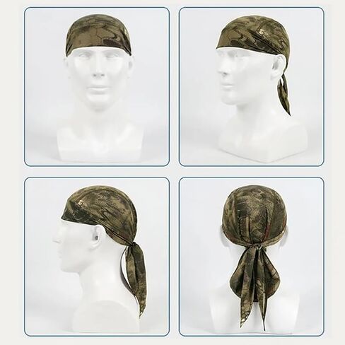 Skull Cap Do Rags Head Wraps, Sweat-Wicking Helmet Liner for Cycling, Breathable Durag for Outdoor Sports in Saudi Arabia