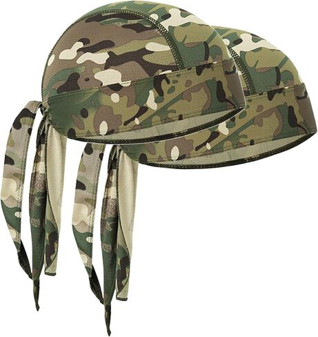Skull Cap Do Rags Head Wraps, Sweat-Wicking Helmet Liner for Cycling, Breathable Durag for Outdoor Sports in Saudi Arabia