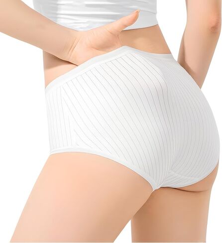 ملابس داخلية نسائية عالية الخصر مصنوعة من القطن 100% للاستعمال مرة واحدة، ملابس داخلية ناعمة ومسامية للاستعمال مرة واحدة للسفر والفنادق والمنتجعات الصحية والتخييم in Kuwait