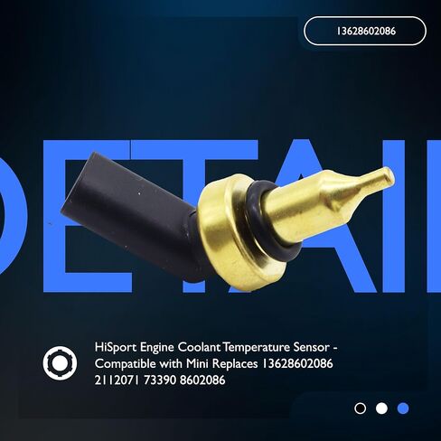 HiSport Engine Coolant Temperature Sensor - Compatible with Mini Replaces 13628602086 2112071 73390 8602086 in Saudi Arabia