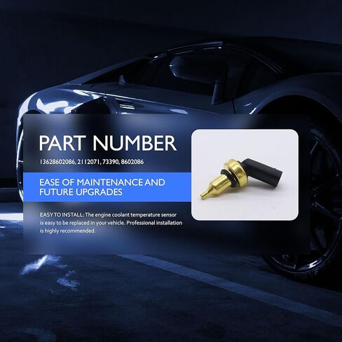 HiSport Engine Coolant Temperature Sensor - Compatible with Mini Replaces 13628602086 2112071 73390 8602086 in Saudi Arabia