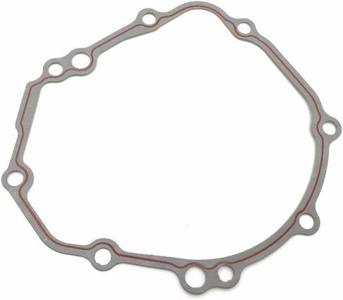 See Through Glass "GSXR" Logo Left Black Billet Aluminum Engine Stator Cover Custom Made Crankcase Cover Compatible with Suzuk GSX-R 600/750/1000 GSR 400/600/750 See Fitment in Kuwait