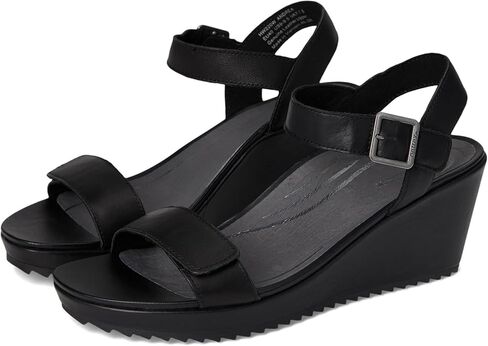 Aetrex Women Andrea Quarter Strap Wedge Orthopedic Sandals - Arch Support Sandals with Adjustable Hook & Loop Closure, Leather Upper, Comfortable 2.75 Inch Heel Summer Dress Sandal in Saudi Arabia