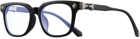 Classic Non Prescription Clear Lens Black Glasses for Women Men Thick Square Frame Eyeglasses | Thick, Non Prescription, Clear Lens in Saudi Arabia