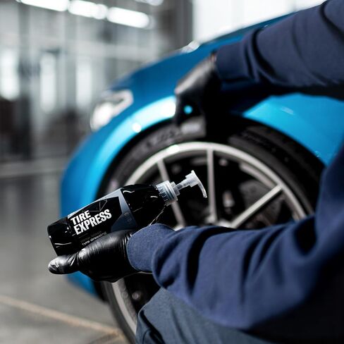 GYEON Quartz Tire Express 500ml - Extremely Easy Wet or Dry Application - Long Lasting UV Protection - Water-Based - Very Deep Natural Visual Effect - Self Cleaning - Highly Repellent in Kuwait