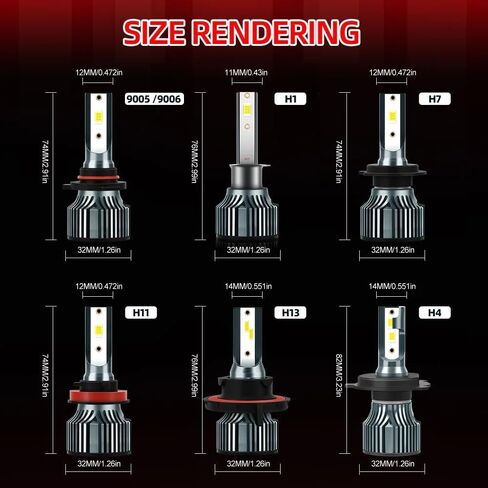Compatible For Honda Civic 2016 201 2018 2019 2020 High Beam+Low Beam+Fog Light Bulbs Combo Pack, 6500K White, 400% Brightness with Cooling Fan, Plug and Play, Waterproof, Pack of 6 in Saudi Arabia