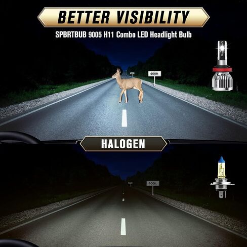 led headlight bulbs, compatible with Honda Odyssey 2011 2012 2013 2014 2015 2016 2017 2018 2019 2020, 9005 + H11 High and Low Beam Combo, Pack of 4 in Saudi Arabia