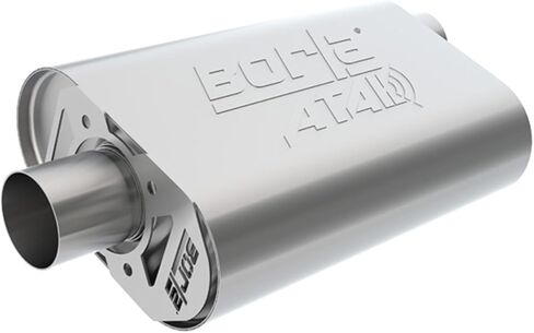 BORLA 400945 CrateMuffler شيفروليه Stock Output LS3 6.2L V8 2.5 بوصة إزاحة/مركز 14 بوصة × 4.35 بوصة × 9.10 بوصة هيكل ATAK. in Kuwait