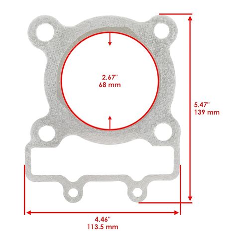 حشية رأس اسطوانة كالتريك متوافقة مع كاواساكي بايو 220 KLF220A 1988-2002 11004-1167 in Kuwait