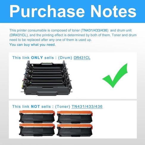DR431CL DR-431CL Drum Unit (High Yield, 1-Pack) Replacement for Brother HL-L8260CDW HL-L8360CDW HL-L9310CDW MFC-L8610CDW MFC-L8900CDW MFC-L8905CDW MFC-L9570CDW Printer in Saudi Arabia