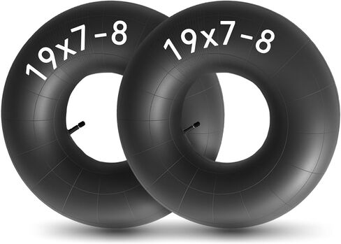 2 حزمة 19x7-8 20x7-8 الأنبوب الداخلي 19x7.00-8 18x8.50-8 استبدال أنبوب الإطارات الثقيلة مع TR13 ساق صمام مستقيم لجزازة العشب ATV عربة الغولف جرار منفاخ الثلج in Kuwait