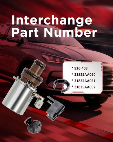 926-408 31825AA050 (12-13Ω) Torque Converter Lock-Up Solenoid 1pc Replace for Subaru with TR580 TR690 CVT Trans Crosstrek Forester lmprezay WRX 2014-2020 Direct Replacement OE 31825AA051 in Kuwait