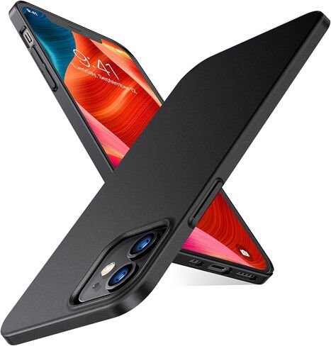 حافظة TORRAS Slim Fit لهاتف iPhone 12 / iPhone 12 Pro، نحيفة ولكنها واقية، ملمس مخملي، غير لامع غير قابل للانزلاق لهاتف iPhone 12 Slim Case / iPhone 12 Pro Thin Case 6.1 بوصة 2020، أسود غير لامع in Kuwait