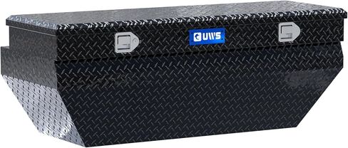 UWS EC20322 55-Inch Gloss Black Heavy-Wall Aluminum Wedge Angled Truck Storage Box, RigidCore Lid in Kuwait