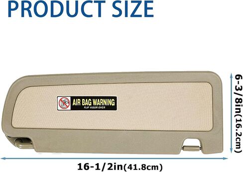 Left Driver and Right Passenger Side Sun Visor Beige Compatible with Honda Civic 2006 2007 2008 2009 2010 2011 Replaces # 83280-SNA-A01ZB 83230-SNA-A01ZB in Saudi Arabia