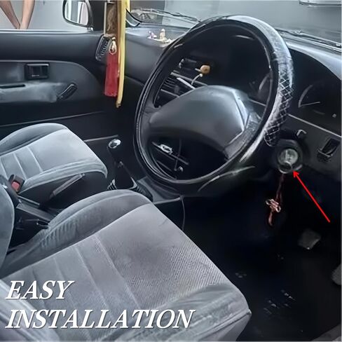 1 Set Ignition Switch Door Trunk Lock Cylinder with 2 Keys for Toyota Corolla 1987-1992 Replaces 69005-12740 6900512740 in Kuwait