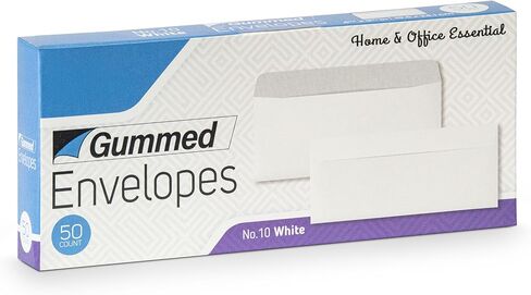 SteadMax 100 Pack #6 3/4 مغلفات ملونة قابلة للتقشير والختم، بريد الأعمال، 3-5/8 × 6-1/2 بوصة (عبوة من 100) in Kuwait