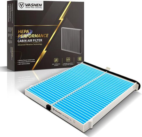 فلتر هواء المقصورة CF11811 لتدفق الهواء السلس وترشيح درجة H11، مناسب لمازدا CX5 2013-2023، مازدا 6 2014-2021، مازدا 3 2014-2018 - وسائط مركبة باللون الأزرق السماوي in Kuwait