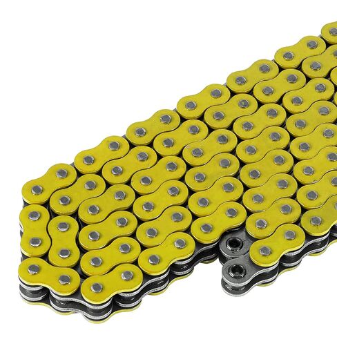Caltric O-Ring Drive Chain Compatible with Suzuki Rmz250 Rmz 250 Rm-Z250 2007-2009 / Quadsport 250S Lt-250S 1989 1990 Yellow in Saudi Arabia