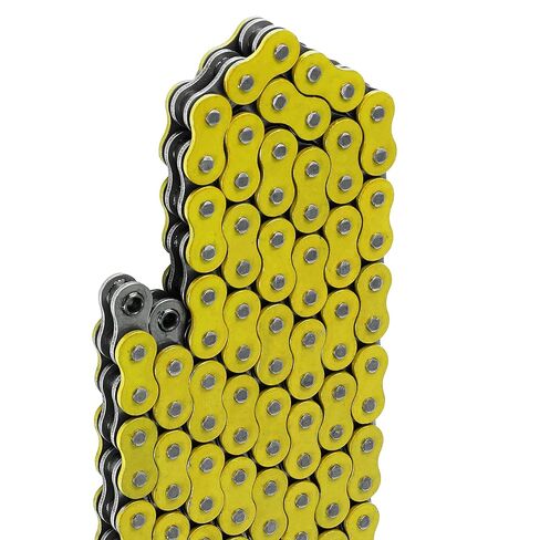 Caltric O-Ring Drive Chain Compatible with Suzuki Rmz250 Rmz 250 Rm-Z250 2007-2009 / Quadsport 250S Lt-250S 1989 1990 Yellow in Saudi Arabia