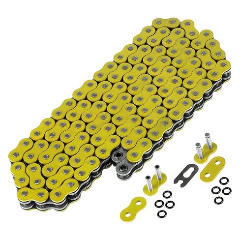 Caltric O-Ring Drive Chain Compatible with Suzuki Rmz250 Rmz 250 Rm-Z250 2007-2009 / Quadsport 250S Lt-250S 1989 1990 Yellow in Saudi Arabia
