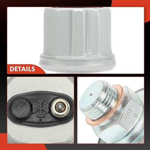 A-Premium Engine Oil Pressure Switch [2 Pins] Compatible with Porsche 911 1978-1983, 930 1978-1979 in Kuwait