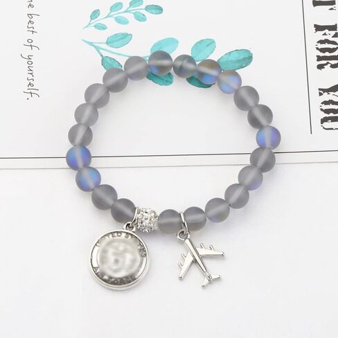 Military Gifts Air Force Bracelet for Military Mom Wife Deployment Jewelry for Soldier Mom in Saudi Arabia