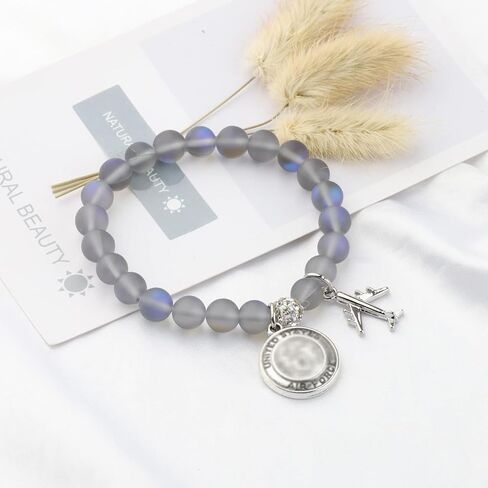 Military Gifts Air Force Bracelet for Military Mom Wife Deployment Jewelry for Soldier Mom in Saudi Arabia