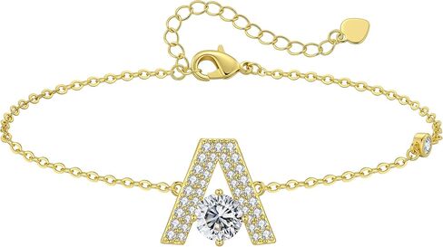 CDE Initial Bracelets for Women Adjustable Dainty Letter A-Z Bracelet Fashion Bracelet Charm Jewelry Birthday Anniversary Valentines Gifts for Her Girlfriend Mom Wife in Saudi Arabia