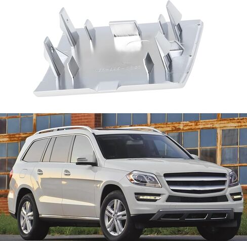 Car Rear Bumper Tow Hook Cover 1668850823 Chrome Compatible with Mercedes-Benz GL350 GL450 GL500 GL550 GL63 2013-2016 in Saudi Arabia