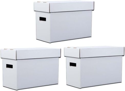 ANDPLAY 5 Pcs Comic Book Storage Boxes With Lids Short Holds 150-175 Comics Collapsible and Stackable Comic Short Box Moistureproof Comic Box in Saudi Arabia