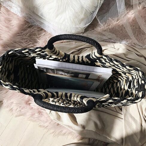 Straw Purse Woven Clutch Beach Bucket Tote Bag Unlined Hobo Handwoven Summer Vacation Handbag for Women in Saudi Arabia
