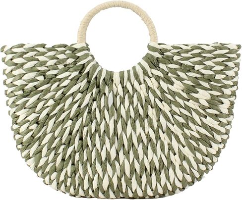 Straw Purse Woven Clutch Beach Bucket Tote Bag Unlined Hobo Handwoven Summer Vacation Handbag for Women in Saudi Arabia