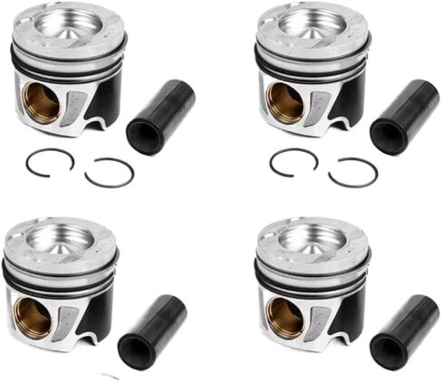 Piston And Rings Set Compatible With 2.1 L Diesel 09 18 OM651 For C E S V Class CLS GLE GLK SLC SLK ML VITO(STD) in Saudi Arabia