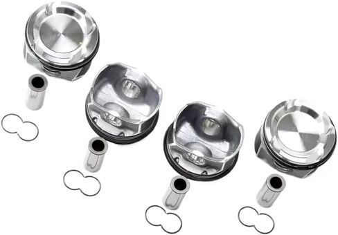 Piston And Ring Set 4PCS Compatible With 1.3 L M282 18-25 GAS W177 V177 W247 C118 X118 H247 X247 in Saudi Arabia