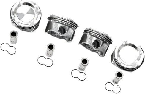 Piston And Ring Set 4PCS Compatible With 1.3 L M282 18-25 GAS W177 V177 W247 C118 X118 H247 X247 in Saudi Arabia
