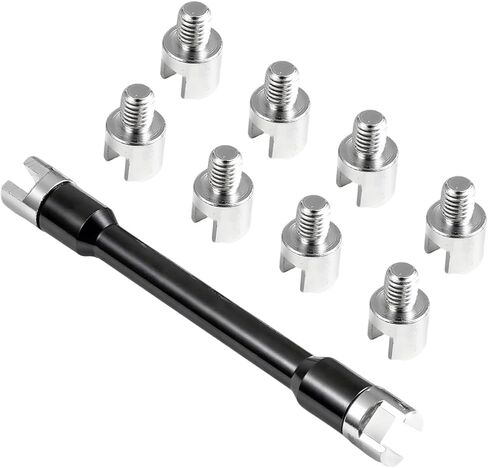 HZEL Motorcycle Wheel Spoke Spanner, CNC 5.0-6.8mm Motocross Spoke Wrench Set for Adjust Wire, Motorcycle Wheel Repair Tool Kit, Compatible with Most Motorbike Dirt Bike Scooter in Saudi Arabia
