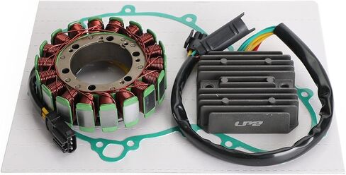 Magneto Coil Stator + Voltage Regulator + Gasket Assy Fit for BMW F650GS (K72) 2006-2012,F700GS (K70) 2011-2017,F800GS (K72) 2006-2018,F800R (K73) 2005-2019,F800S (K71) 2004-2010 in Saudi Arabia
