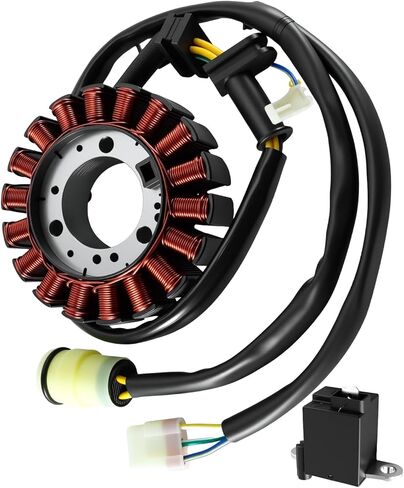 Engine Stator Coil Fit for Honda TRX300 Foreman 2x4 4x4 Big Red 300 FourTrax 300 2x4 4x4 1988-2000 Replace 31120-HC4-004 31120-HC4-014 31120-HC4-003 31120-HC4-750, with Coil Trigger in Saudi Arabia