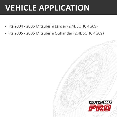 مجموعة القابض ClutchMaxPRO Performance Stage 3 متوافقة مع 2004-2006 Mitsubishi Lancer Ralliart 2005 2006 Outlander Sport LS SE XLS 4G69 2.4L (CP05141HDC-ST3) in Saudi Arabia