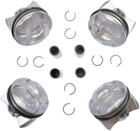 4PCS Engine Piston & Rings Kit 11257566019 Compatible with R55-R61 N14 MINI TURBO Cooper Countryman 1.6T year 2006 2007 2008 2009 2010 2011 2012 2013 2014 2015 2016 in Saudi Arabia