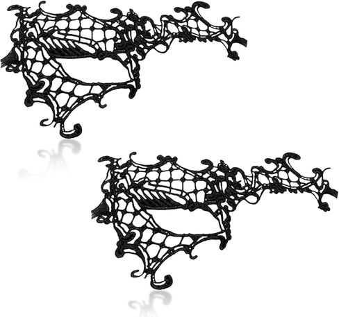 TFTSR Masquerade Masks for Women Couples,Men Mardi Gras Mask,Girls Black Gold Lace Dress,Adults Party Venetian Costume in Saudi Arabia
