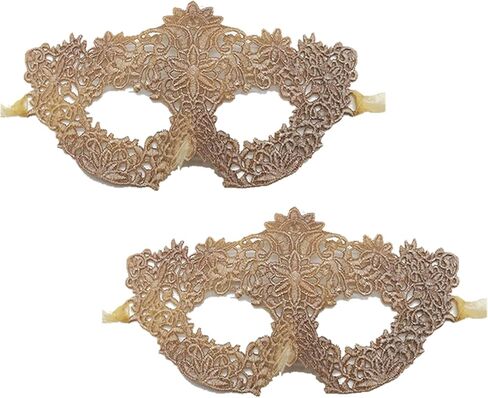 TFTSR Masquerade Masks for Women Couples,Men Mardi Gras Mask,Girls Black Gold Lace Dress,Adults Party Venetian Costume in Saudi Arabia