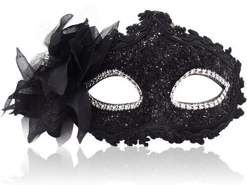 Masquerade Mask Mardi Gras Mask For Women Handmade Venetian Party Prom Ball in Saudi Arabia