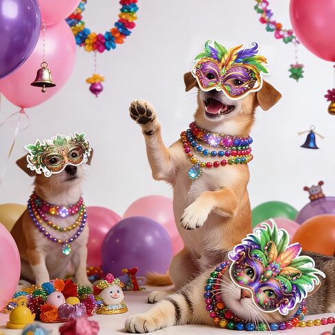 مجموعة أقنعة تنكرية من Ishua 18 قطعة من Mardi Gras - أقنعة Mardi Gras من الورق المقوى مقاومة للماء لموكب الكرنفال، هدايا الحفلات التنكرية، للجنسين النساء والرجال New Orleans Carnival Essentials in Saudi Arabia